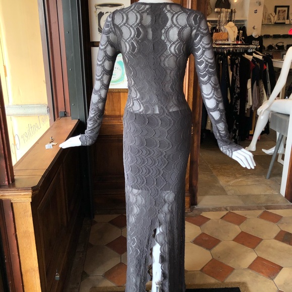 NightCap Victorian Lace Maxi Dress - Picture 6 of 7